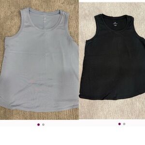 BUNDLE!! J. Jill Light Blue and Black Sleeveless Tank Tops